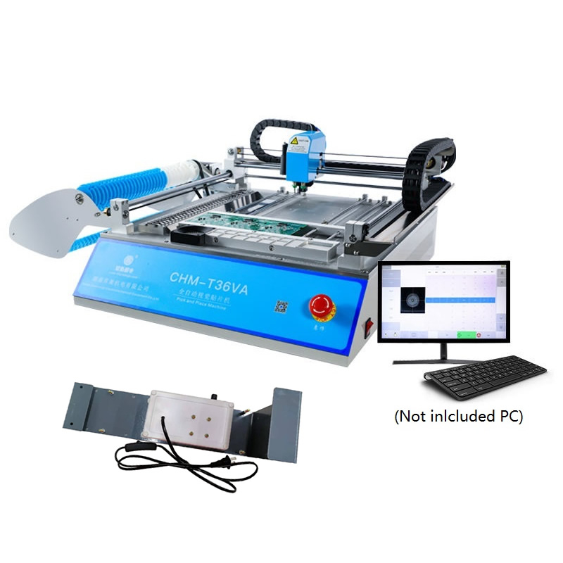 Chmt Va With Vibration Feeder Desktop Smt Pick And Place Machine