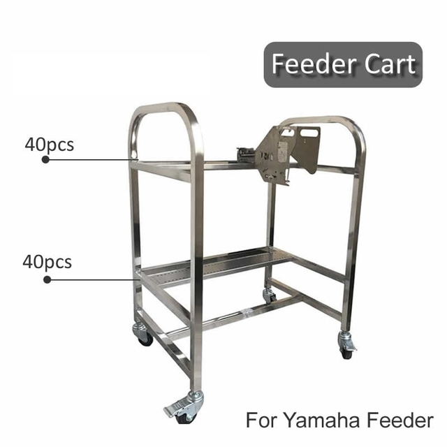 Yamaha SMT Feeder Cart, Feeder Trolley, Feeder Storage Cart, for YV Machine, Stainless Steel Material 80pcs