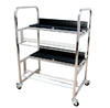 Standard NXT Feeder Storage Cart for FUJI Feeders, with Basket, Stainless Steel Feeder Cart 80pcs