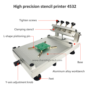 High Precision Solder Paste Stencil Printer 3040 SMT Manual Solder Paste Printer